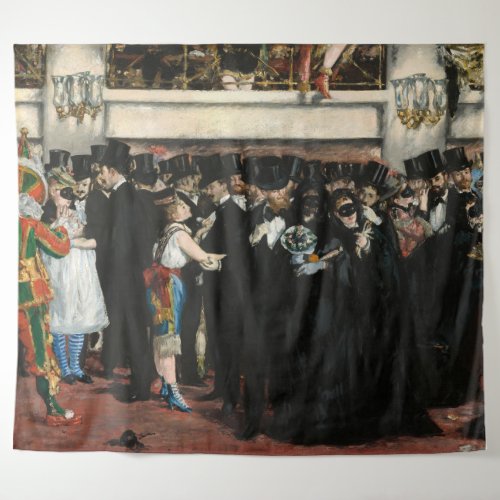 Edouard Manet _ Masked Ball at the Opera Tapestry