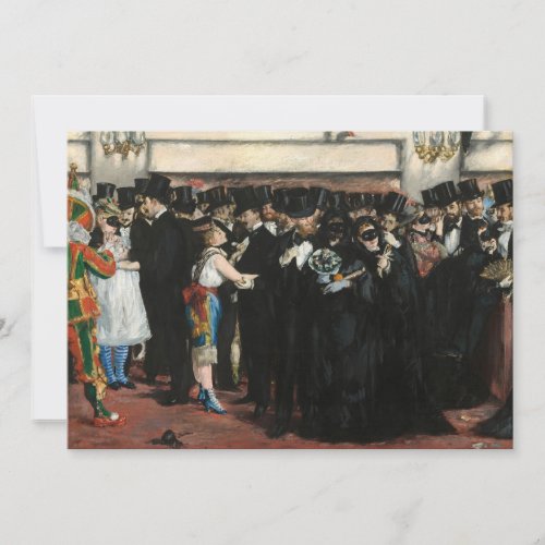 Edouard Manet _ Masked Ball at the Opera Thank You Card