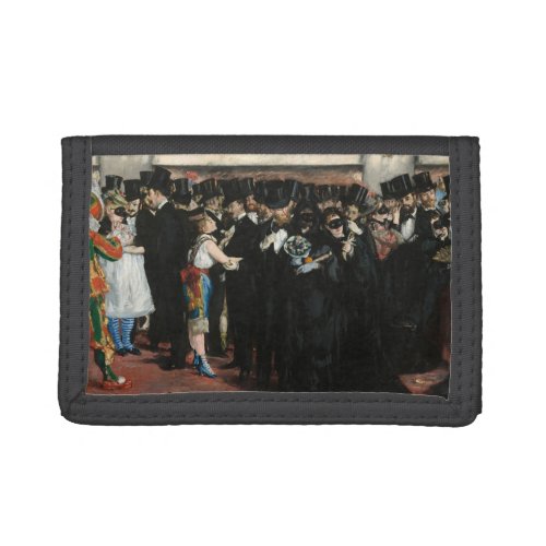 Edouard Manet _ Masked Ball at the Opera Trifold Wallet