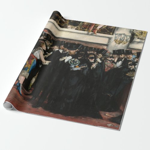 Edouard Manet _ Masked Ball at the Opera Wrapping Paper