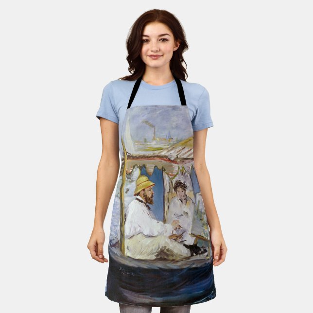 Edouard Manet - Monet in his Studio Boat Apron (Worn)