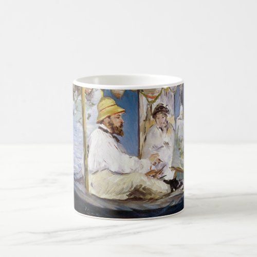 Edouard Manet _ Monet in his Studio Boat Coffee Mug