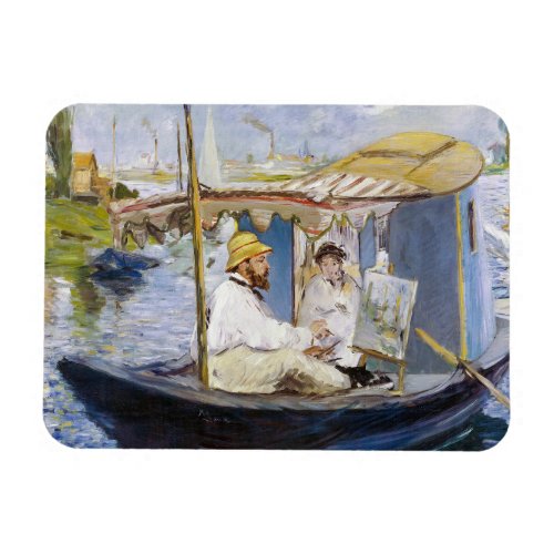 Edouard Manet _ Monet in his Studio Boat Magnet