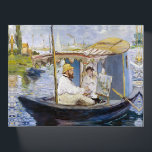 Edouard Manet - Monet in his Studio Boat Paperweight<br><div class="desc">Monet in his Studio Boat / Monet dans son bateau atelier - Edouard Manet,  1874</div>