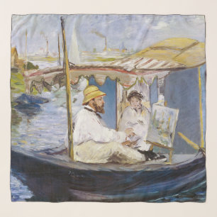Edouard Manet - Monet in his Studio Boat Scarf