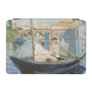 Edouard Manet - Monet Painting on His Studio Boat iPad Mini Cover
