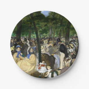 Edouard Manet - Music in the Tuileries Gardens Paper Plates