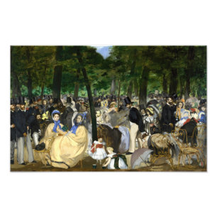 Edouard Manet - Music in the Tuileries Gardens Photo Print