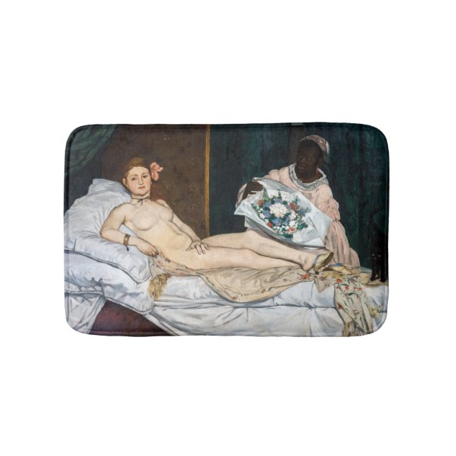 Edouard Manet - Olympia Bath Mat (Front)