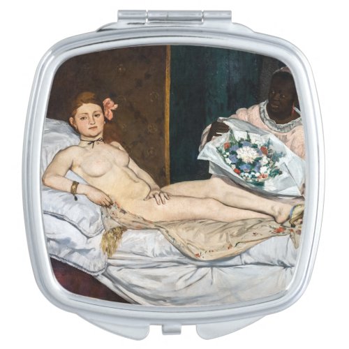 Edouard Manet _ Olympia Compact Mirror