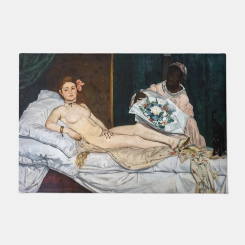 Edouard Manet _ Olympia Doormat