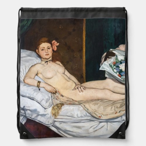 Edouard Manet _ Olympia Drawstring Bag