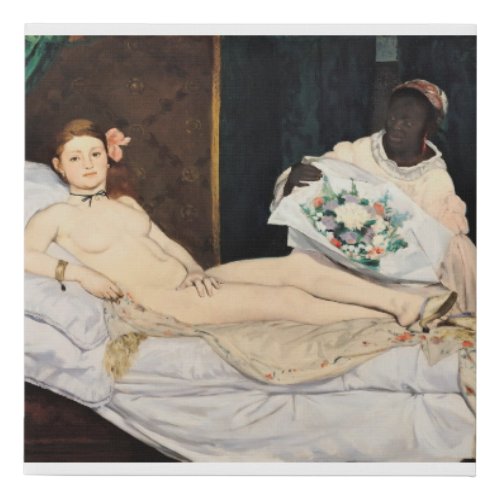 Edouard Manet _ Olympia Faux Canvas Print