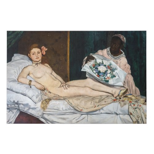 Edouard Manet _ Olympia Faux Canvas Print
