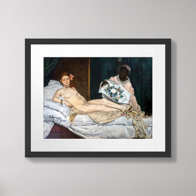 Edouard Manet - Olympia Framed Art (Framed Front)