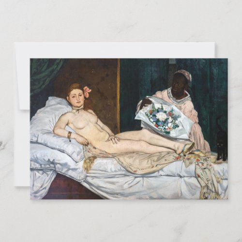 Edouard Manet _ Olympia Invitation