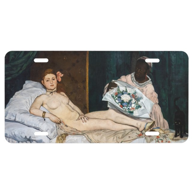 Edouard Manet - Olympia License Plate (Front)