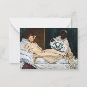 Edouard Manet - Olympia Note Card