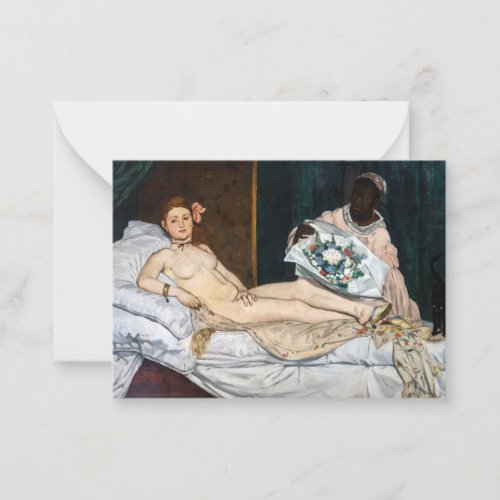 Edouard Manet _ Olympia Note Card