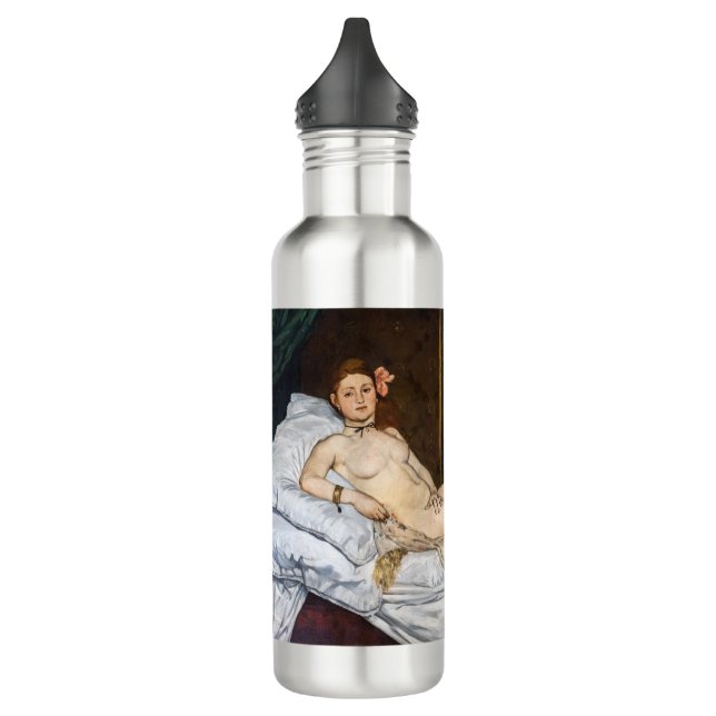 Edouard Manet - Olympia Stainless Steel Water Bottle (Left)