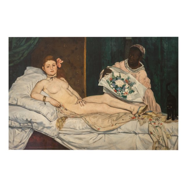 Edouard Manet - Olympia Wood Wall Art (Front)