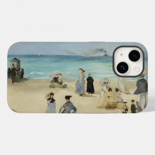 Edouard Manet _ On the Beach Boulogne_sur_Mer Case_Mate iPhone 14 Case