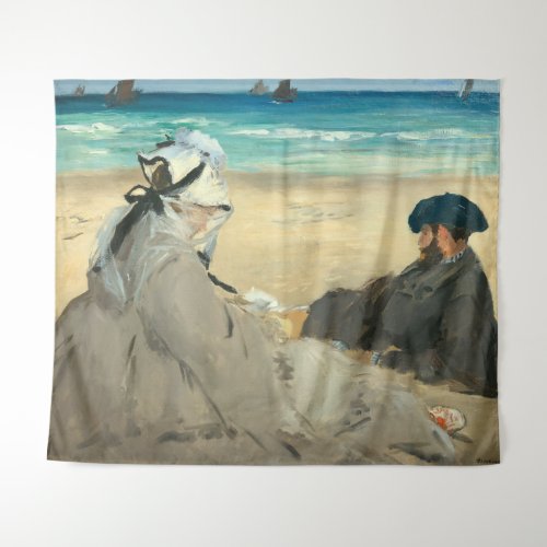 Edouard Manet _ On the Beach Tapestry