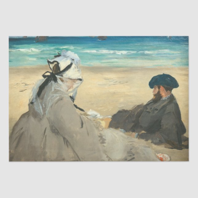 Edouard Manet - On the Beach Tissue Paper (Front)