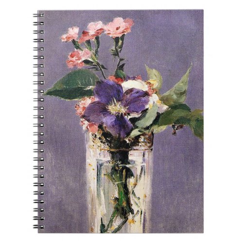 Edouard Manet _ Pinks and Clematis Notebook