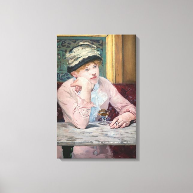 Edouard Manet - Plum Brandy Canvas Print (Front)