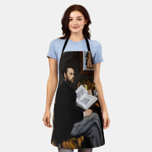 Edouard Manet - Portrait of Emile Zola Apron