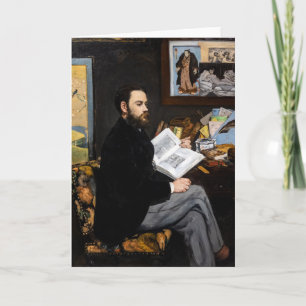 Edouard Manet - Portrait of Emile Zola Card
