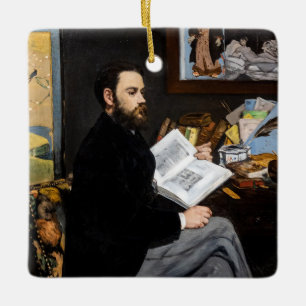 Edouard Manet - Portrait of Emile Zola Ceramic Ornament