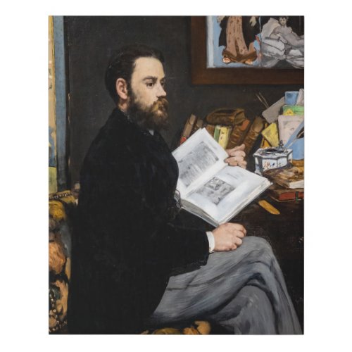 Edouard Manet - Portrait of Emile Zola Faux Canvas Print