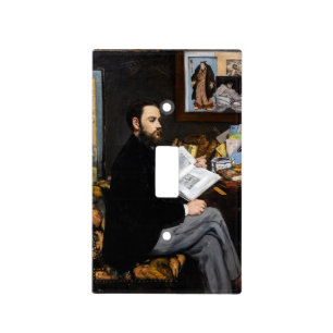 Edouard Manet - Portrait of Emile Zola Light Switch Cover