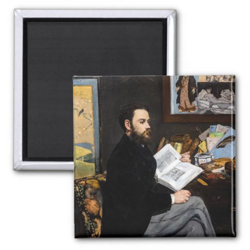 Edouard Manet _ Portrait of Emile Zola Magnet