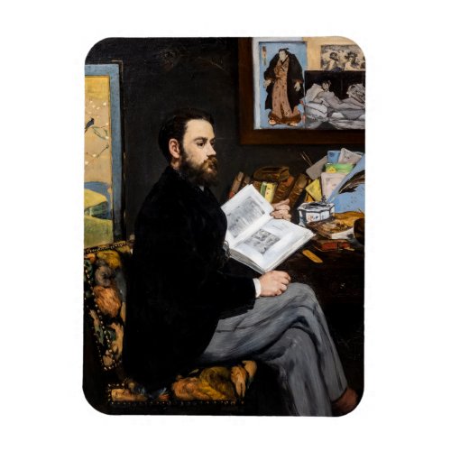 Edouard Manet _ Portrait of Emile Zola Magnet