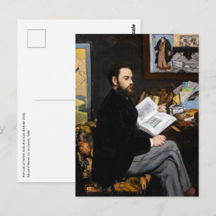 Edouard Manet - Portrait of Emile Zola Postcard