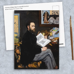 Edouard Manet - Portrait of Emile Zola Postcard