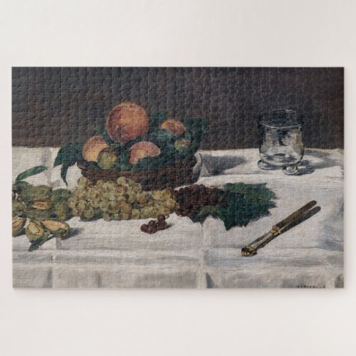 Edouard Manet _ Still Life Fruits on a Table Jigsaw Puzzle