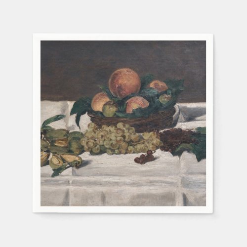 Edouard Manet _ Still Life Fruits on a Table Napkins
