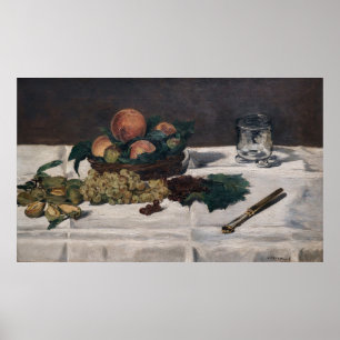 Edouard Manet - Still Life, Fruits on a Table Poster