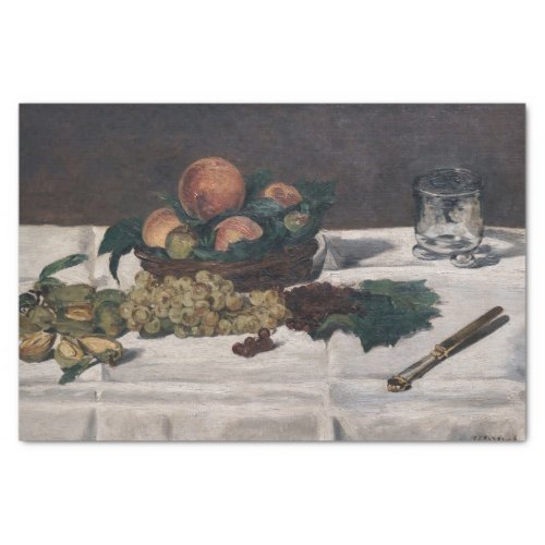 Edouard Manet _ Still Life Fruits on a Table Tissue Paper