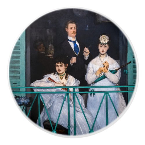 Edouard Manet _ The Balcony  Le Balcon Ceramic Knob