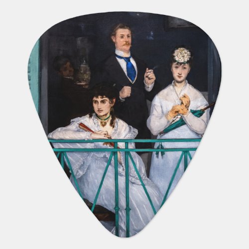 Edouard Manet _ The Balcony  Le Balcon Guitar Pick