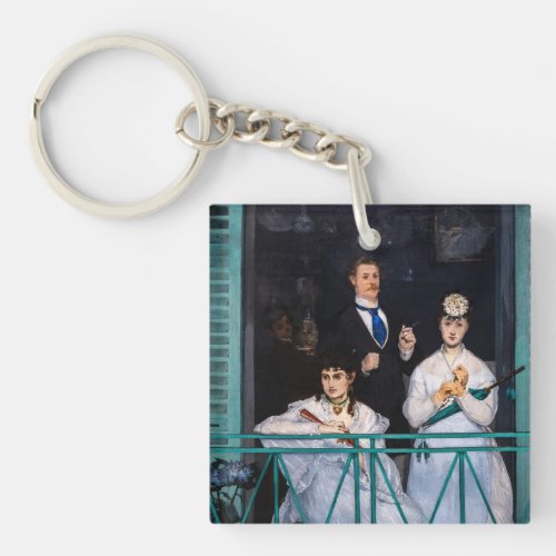 Edouard Manet _ The Balcony  Le Balcon Keychain