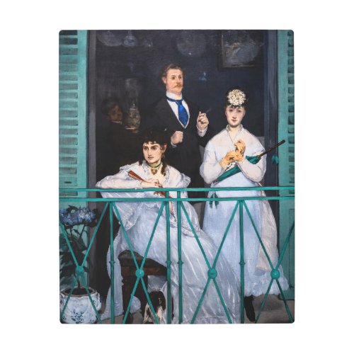 Edouard Manet _ The Balcony  Le Balcon Metal Print