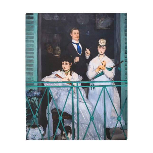 Edouard Manet - The Balcony / Le Balcon Metal Print (Front)