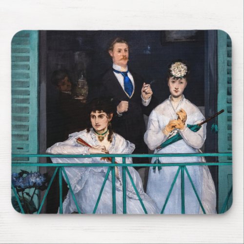 Edouard Manet _ The Balcony  Le Balcon Mouse Pad