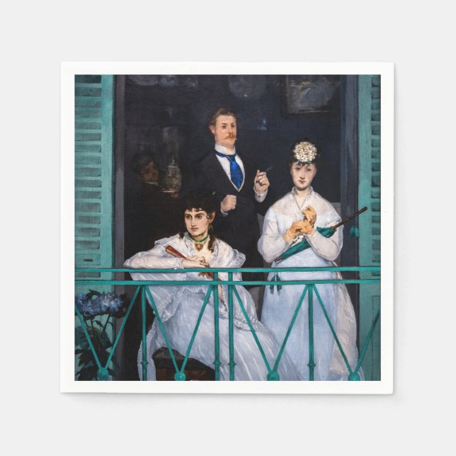 Edouard Manet - The Balcony / Le Balcon Napkins (Front)